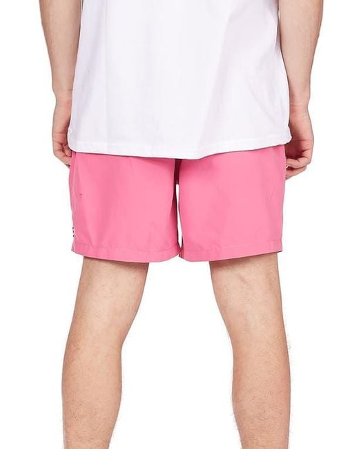 Billabong Pink All Day Layback Swim Trunks for men