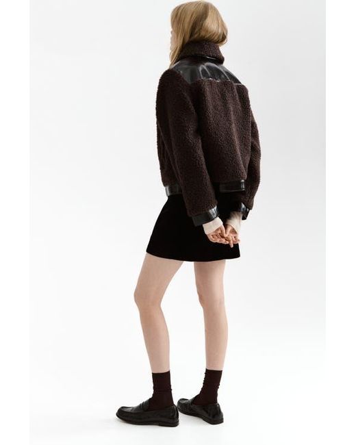 H&M Black Teddy Jacket