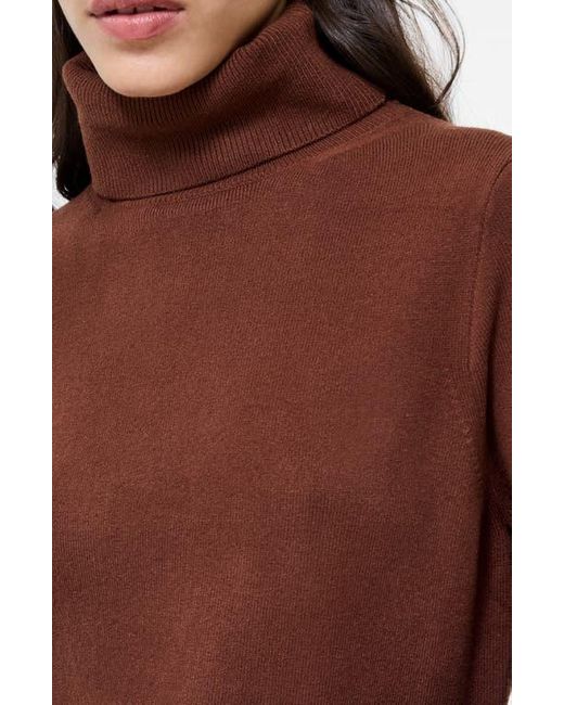 French Connection Brown Babysoft Turtleneck Sweater