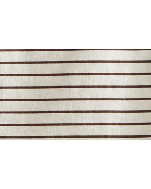 Staud Gray Didi Stripe Top