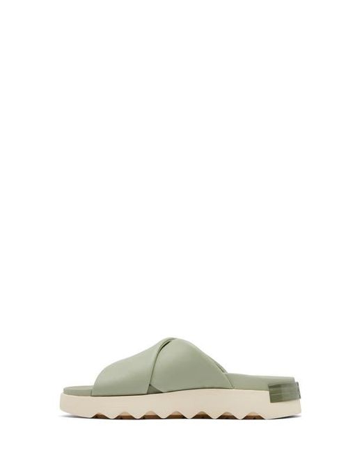 Sorel Green Viibe Slide Sandal