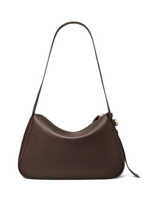 Tory Burch Brown Romy Leather Shoulder Bag