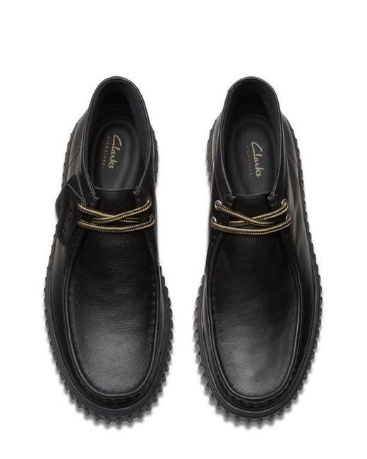 Clarks Black Torhill Hi Chukka Boot for men