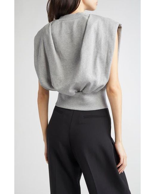 3.1 Phillip Lim Sleeveless French Terry Sweatshirt in Gray