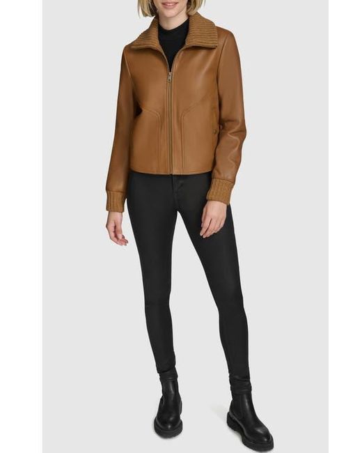 Andrew Marc Black Beatrix Leather Jacket