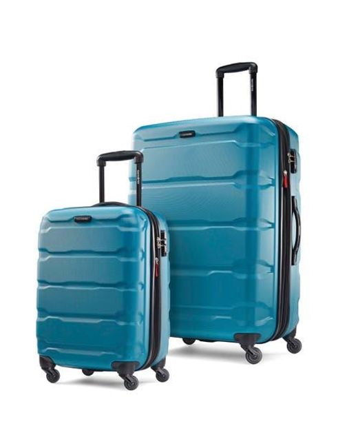 Samsonite Blue Omni Pc 2-Piece Set (20/28) Hardside Expandable Luggage With Spinner Wheels