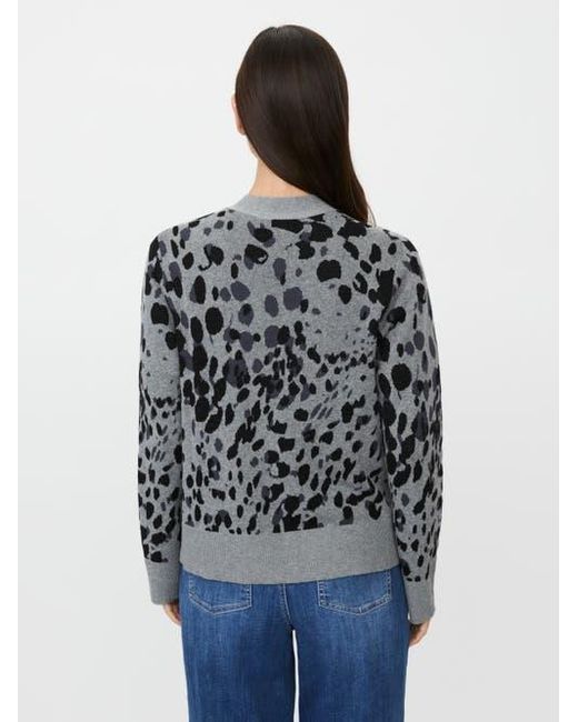 Masai Blue Malokina Leopard Pattern Cardigan
