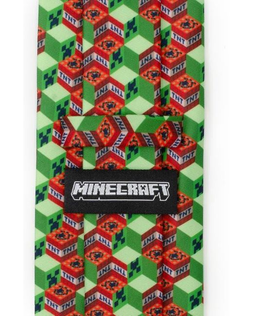 cufflinks-inc-minecraft-creeper-tnt-isometric-tie-in-green-for-men-lyst