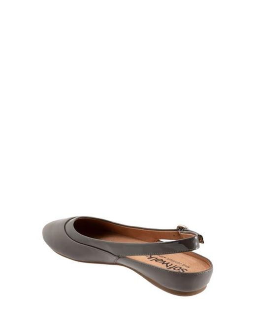 Softwalk® Brown Sheffield Slingback Flat