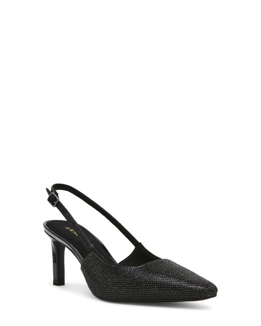 Anne Klein Black Rosel Slingback Pump