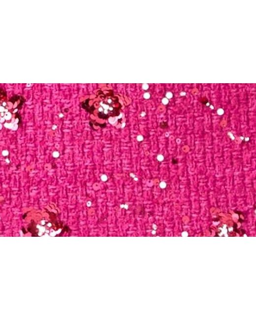 Endless Rose Pink Sequin Crop Blazer