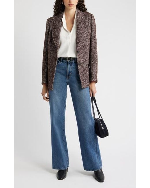 Nordstrom Gray The Liv Textured Boyfriend Blazer
