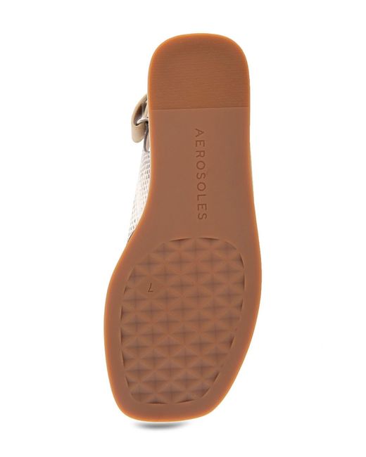 Aerosoles Natural Bron Slingback Wedge Sandal