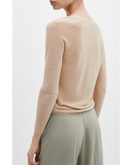 Mango Natural Metallic Sweater