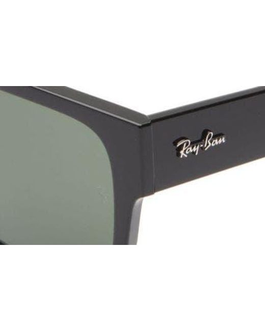 Ray-Ban Black 57mm Square Sunglasses for men
