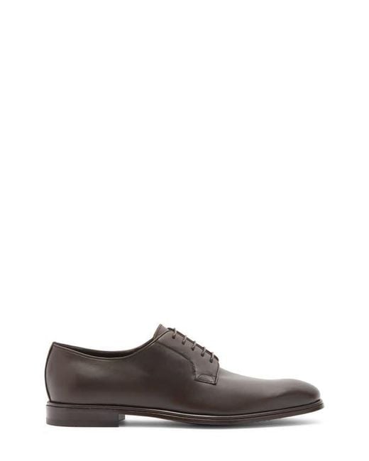 Ferragamo Brown Leather Derby for men