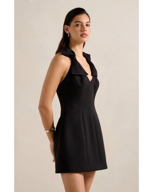 norma kamali halter turtleneck side slit stretch jersey midi dress Norma Kamali Halter Long Dress w/ Side Slit main image 1