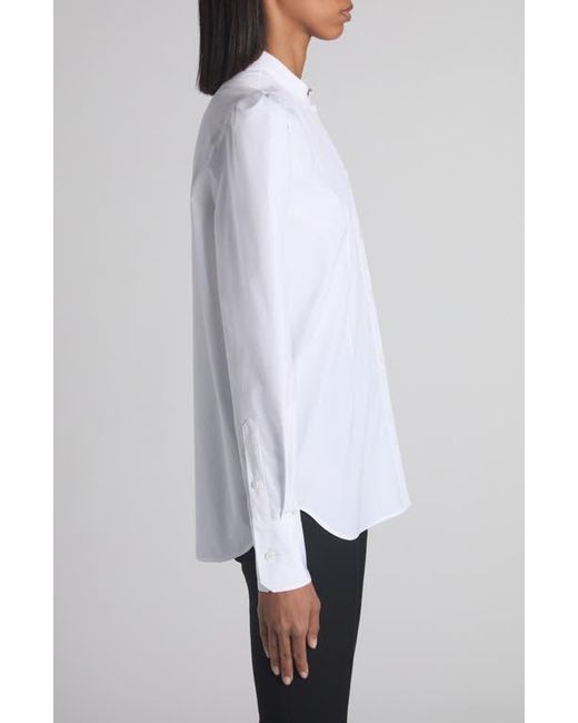 Alexander McQueen White Cotton Poplin Button-Up Shirt