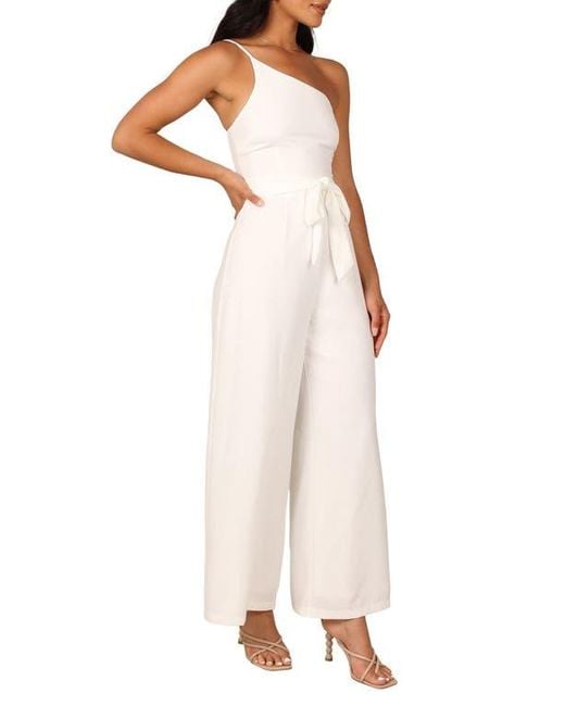 Petal & Pup Natural Leyton Asymmetric Jumpsuit