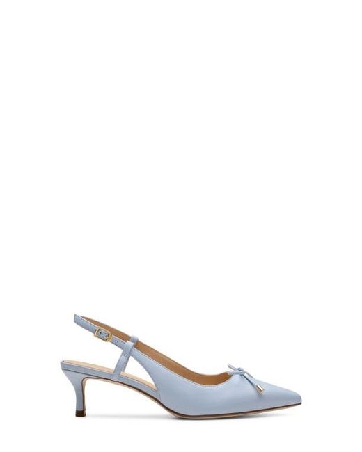Clarks Blue Zarey Bow Pointed Toe Slingback Pump