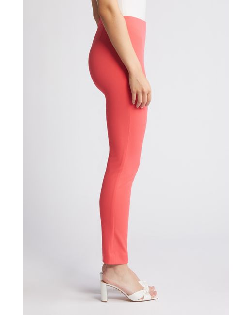 Anne Klein Red Hollywood Waist Pull-on Knit Pants