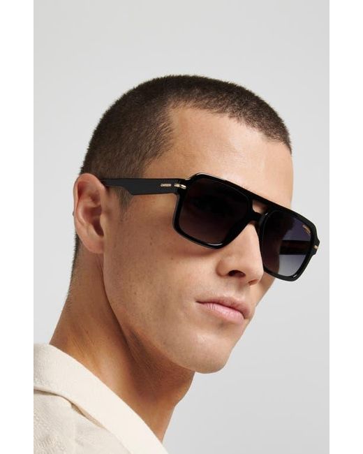 Carrera Black 56Mm Gradient Square Sunglasses for men