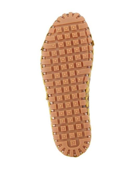 Spring Step Metallic Flowerflow Slide Sandal
