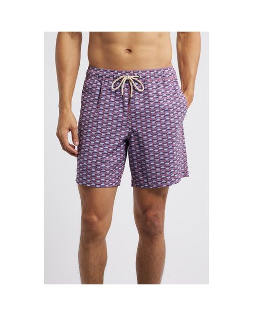 Fair Harbor Purple The Bayberry Swim Trunks for men