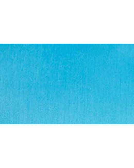 Foxcroft Blue Agnes Three-quarter Sleeve Cotton Blend Popover Top