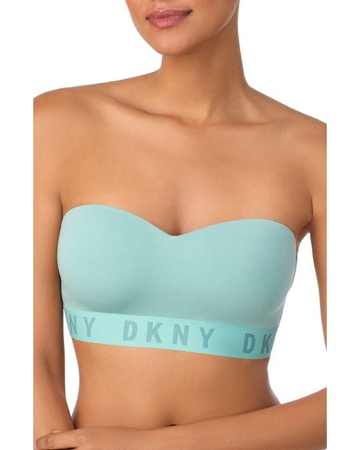 DKNY Blue Cozy Removable Strap Wireless Bra