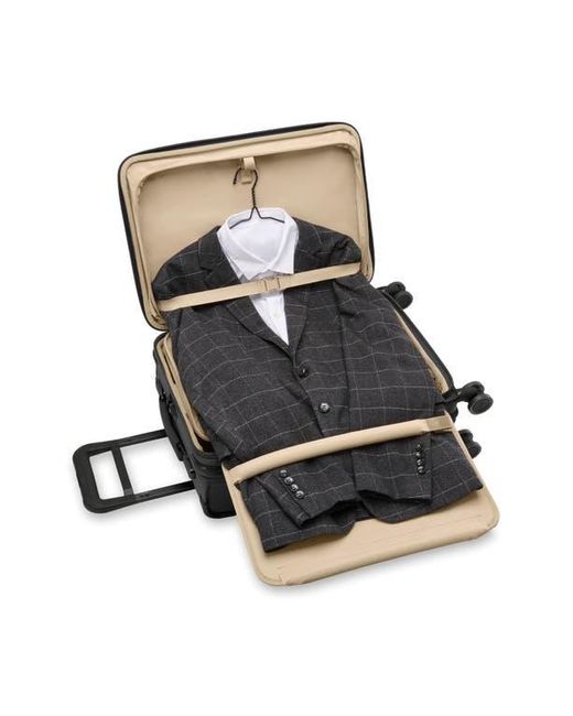 Briggs & Riley Black Baseline Essential 22-Inch Expandable Spinner Carry-On Bag for men
