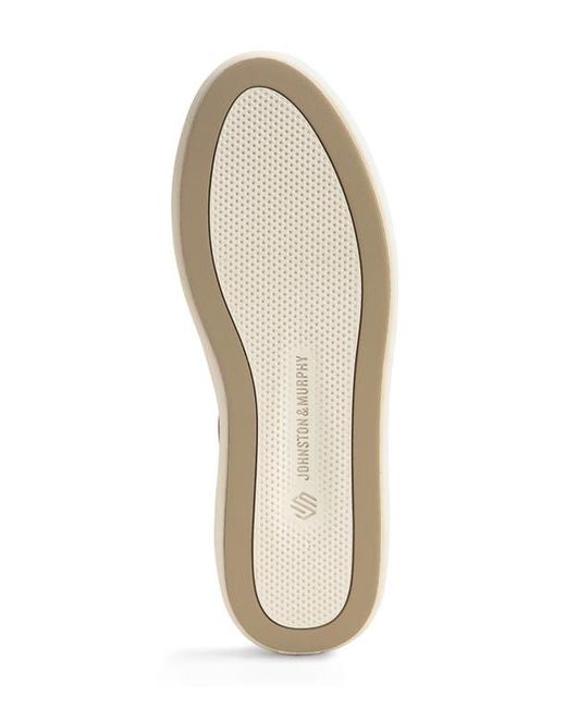 Johnston & Murphy White Anders Perforated Sneaker for men