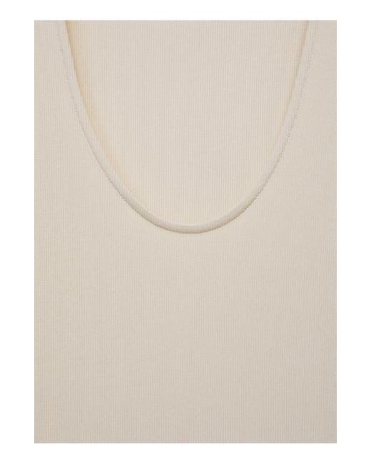 Mango Natural Valvi Mixed Media Maxi Dress