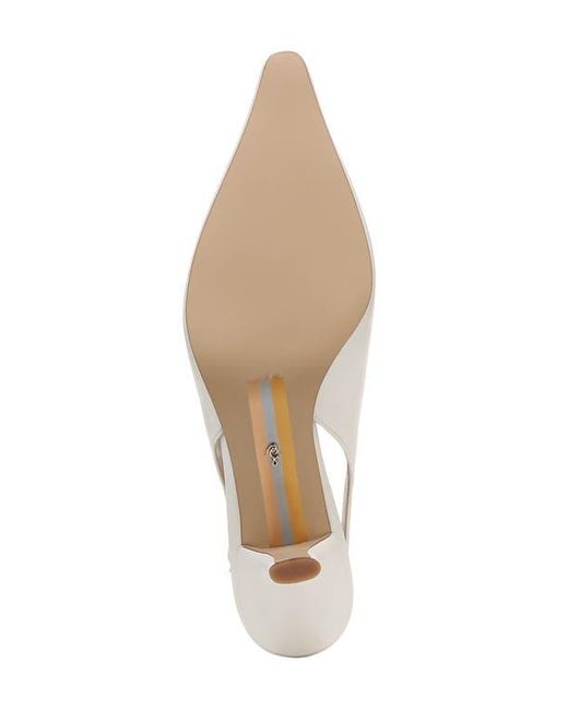 Sam Edelman White Bianka Slingback Pump