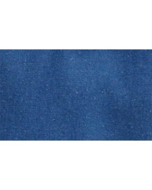 Vineyard Vines Blue Scenic Print Short Sleeve Linen Blend Cabana Shirt for men