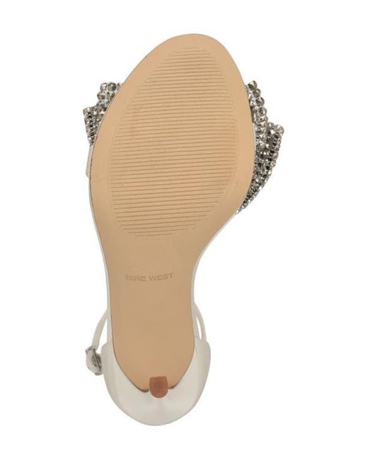 Nine West Metallic Tansie Ankle Strap Sandal