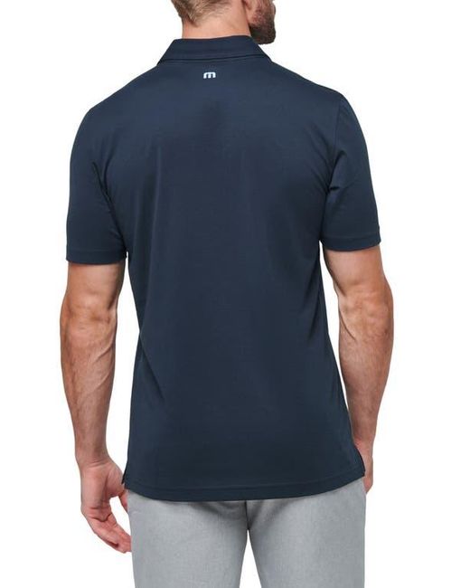 Travis Mathew Blue State Of The Art 2.0 Chest Stripe Polo for men