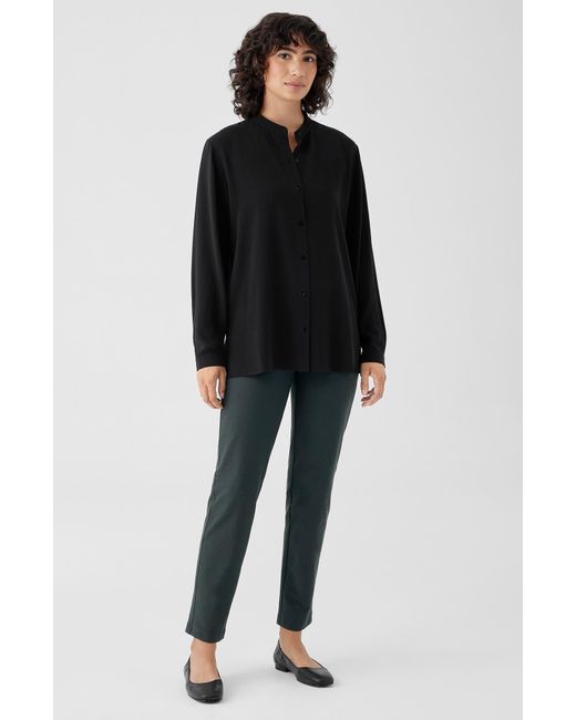 Eileen Fisher Blue Slim Ankle Pants