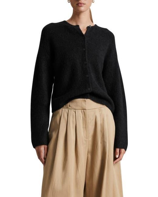& Other Stories Black Alpaca Blend Cardigan