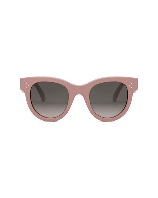 Céline Gray Bold 3 Dots 48Mm Square Sunglasses
