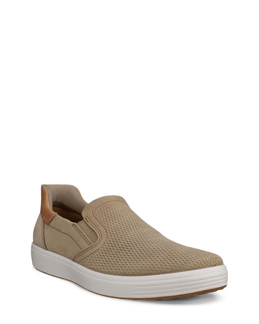 Ecco Brown Soft 7 Easly Slip-on Sneaker for men