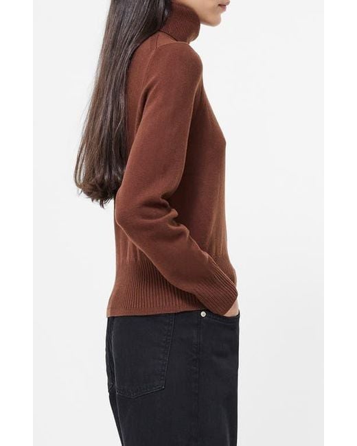 French Connection Brown Babysoft Turtleneck Sweater