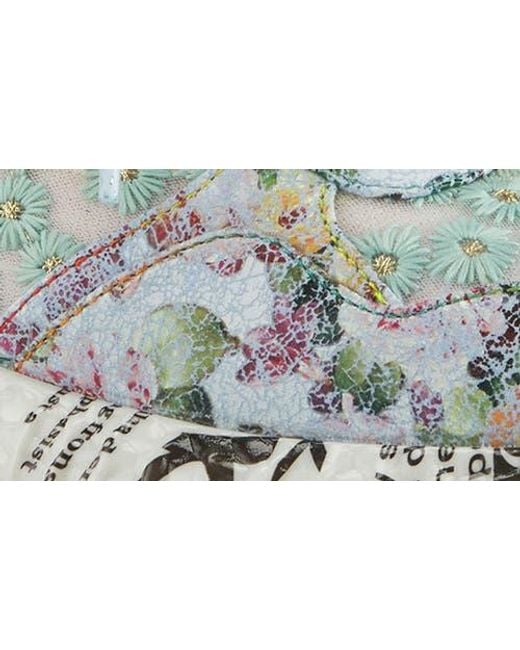 Spring Step White Daisymae Embroidered Sneaker