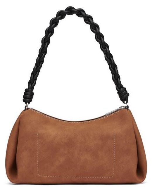 DKNY Brown Remy Top-Zip Shoulder Bag