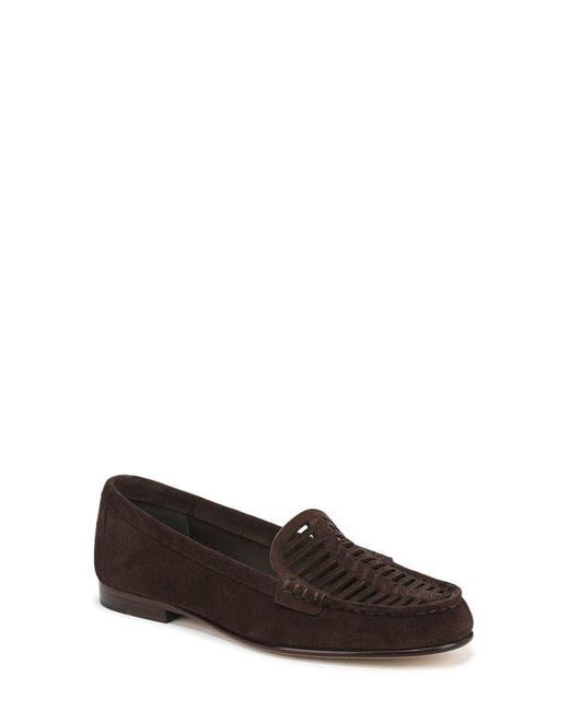 Veronica Beard Brown Cutout Loafer