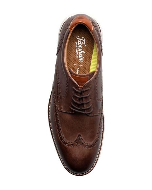 Florsheim Brown Launch Wingtip Derby for men