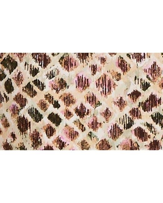 Tommy Bahama Brown Carmela Gemstone Geo Sleeveless Minidress