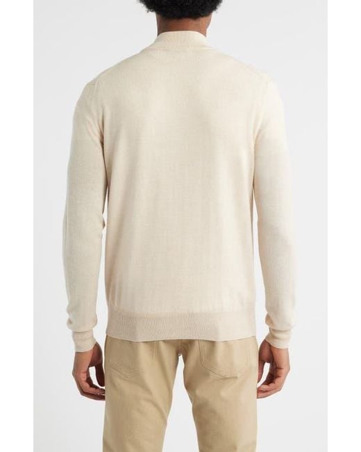 Aurélien Natural Cashwool Full Zip Sweater for men