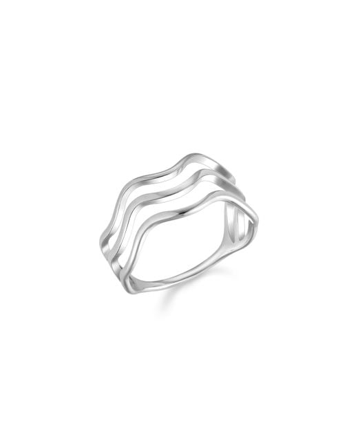 Atolea Metallic Ocean Ring