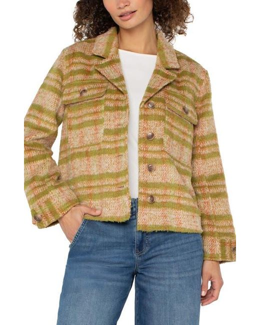 Liverpool Los Angeles Multicolor Plaid Shirt Jacket